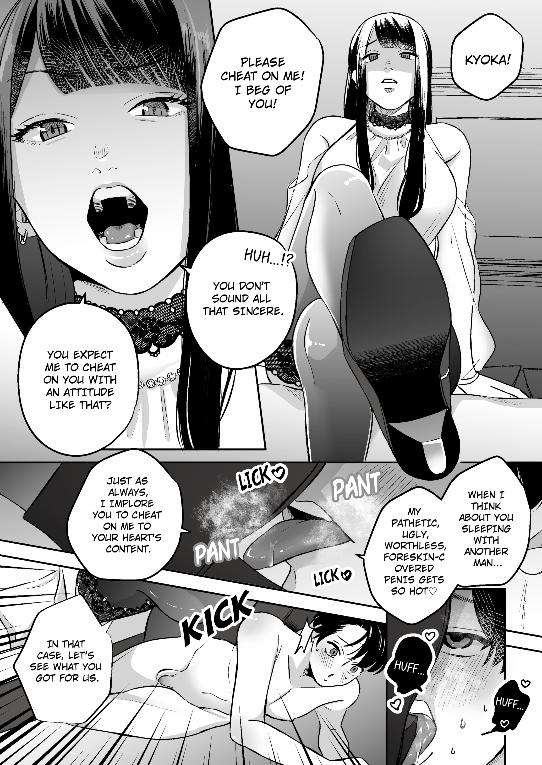 The Cuckold Masochistic Boyfriend who Begged to be Cheated On porn comic picture 3