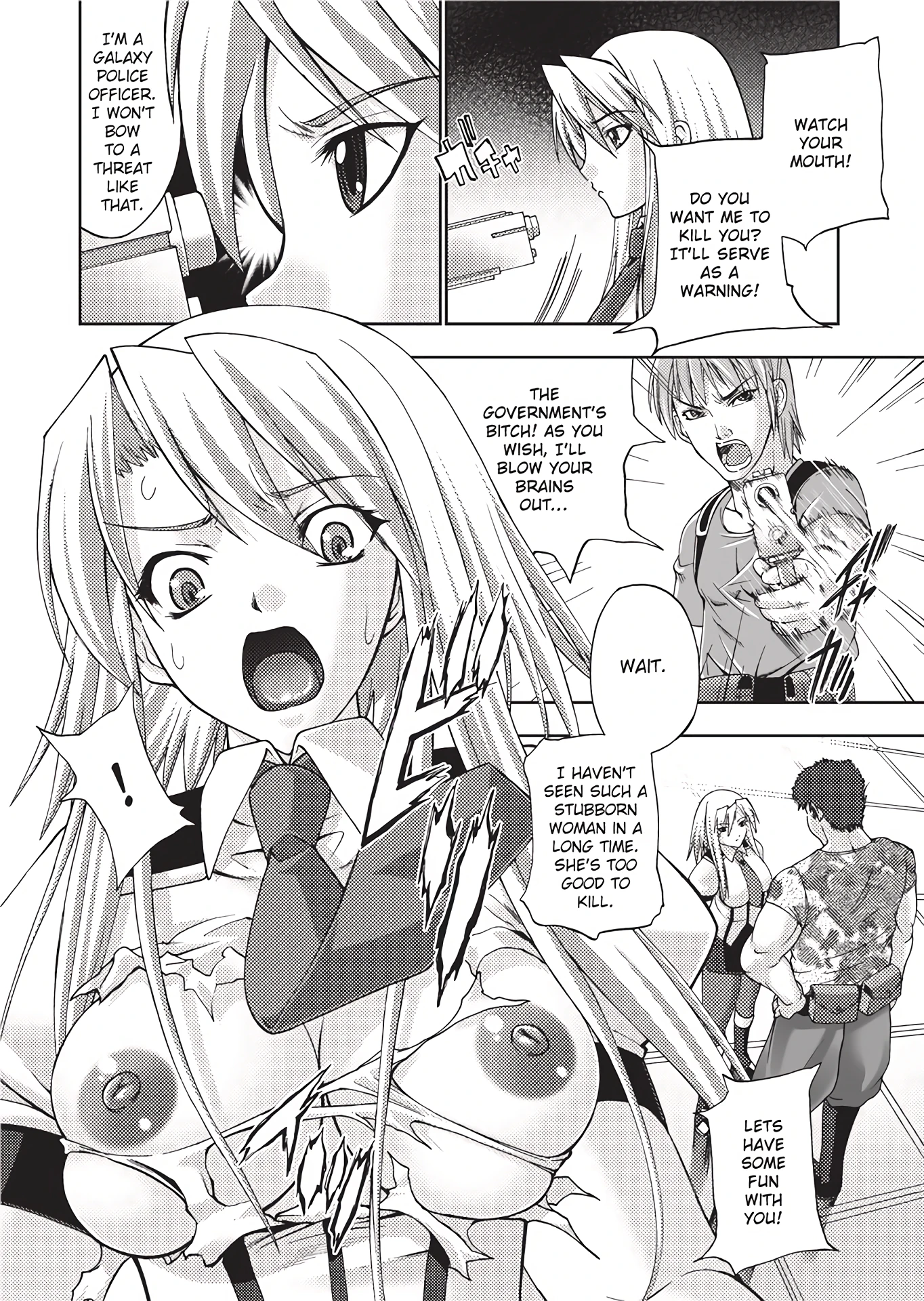 The Galaxy Police Adet's Orgasm Face porn comic picture 3