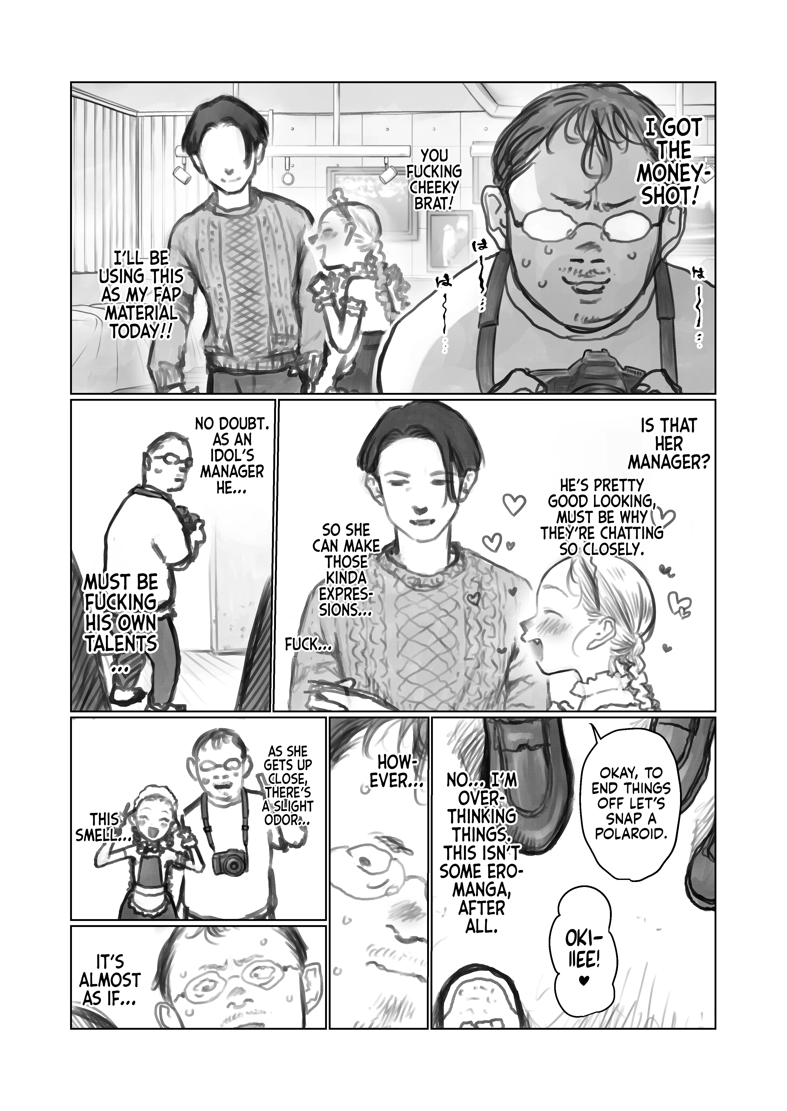 The lingering scent of a man is on my oshi porn comic picture 3