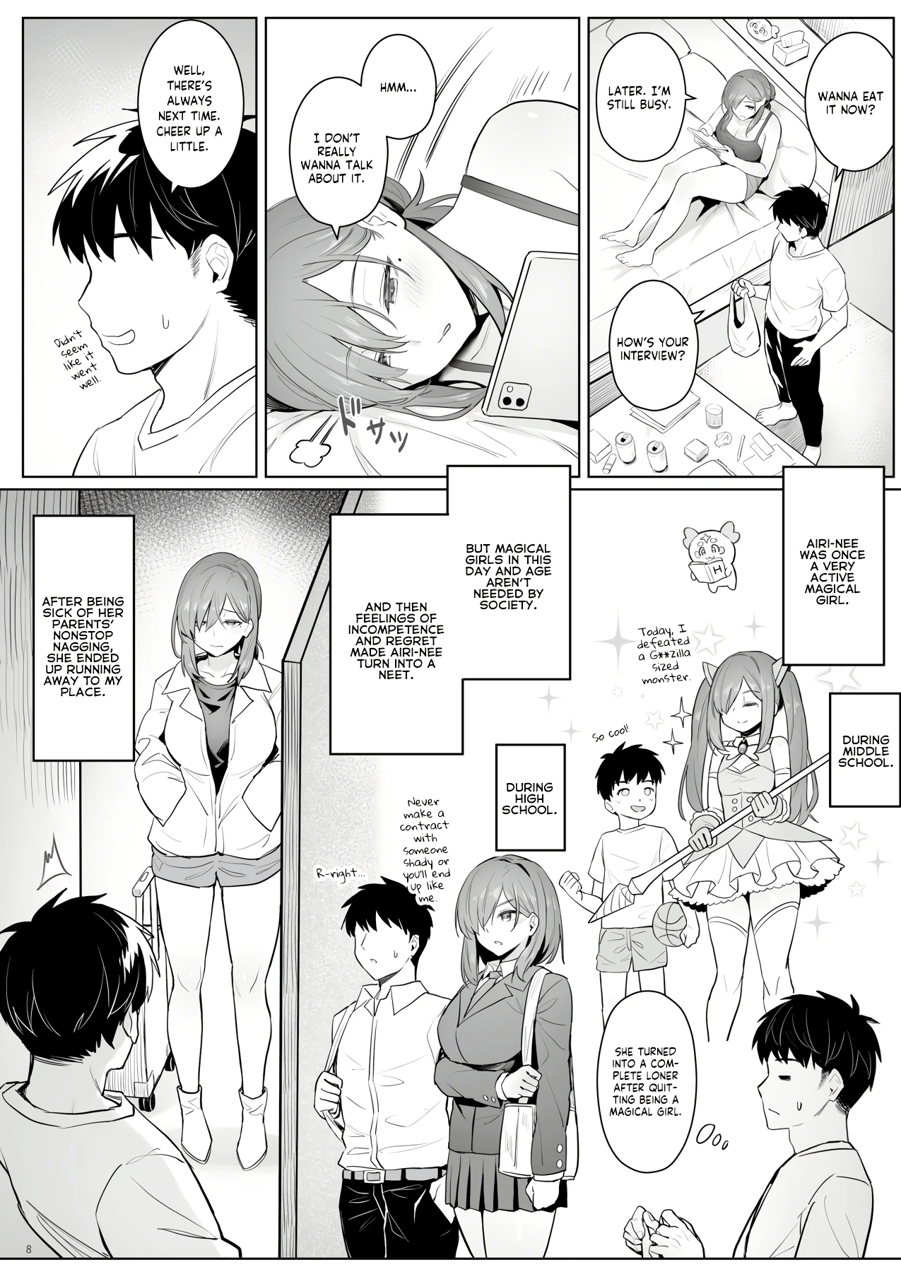 The NEET Life of a Former Magical Girl porn comic picture 5