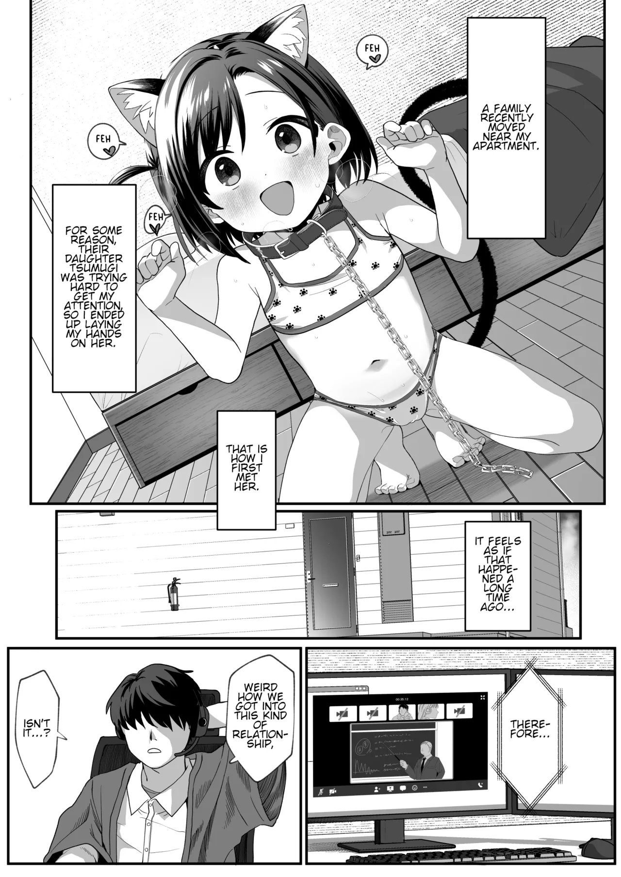 The Neighbor's Daughter Has a Crush on Me, so I Turned Her into My Pet 2 porn comic picture 2