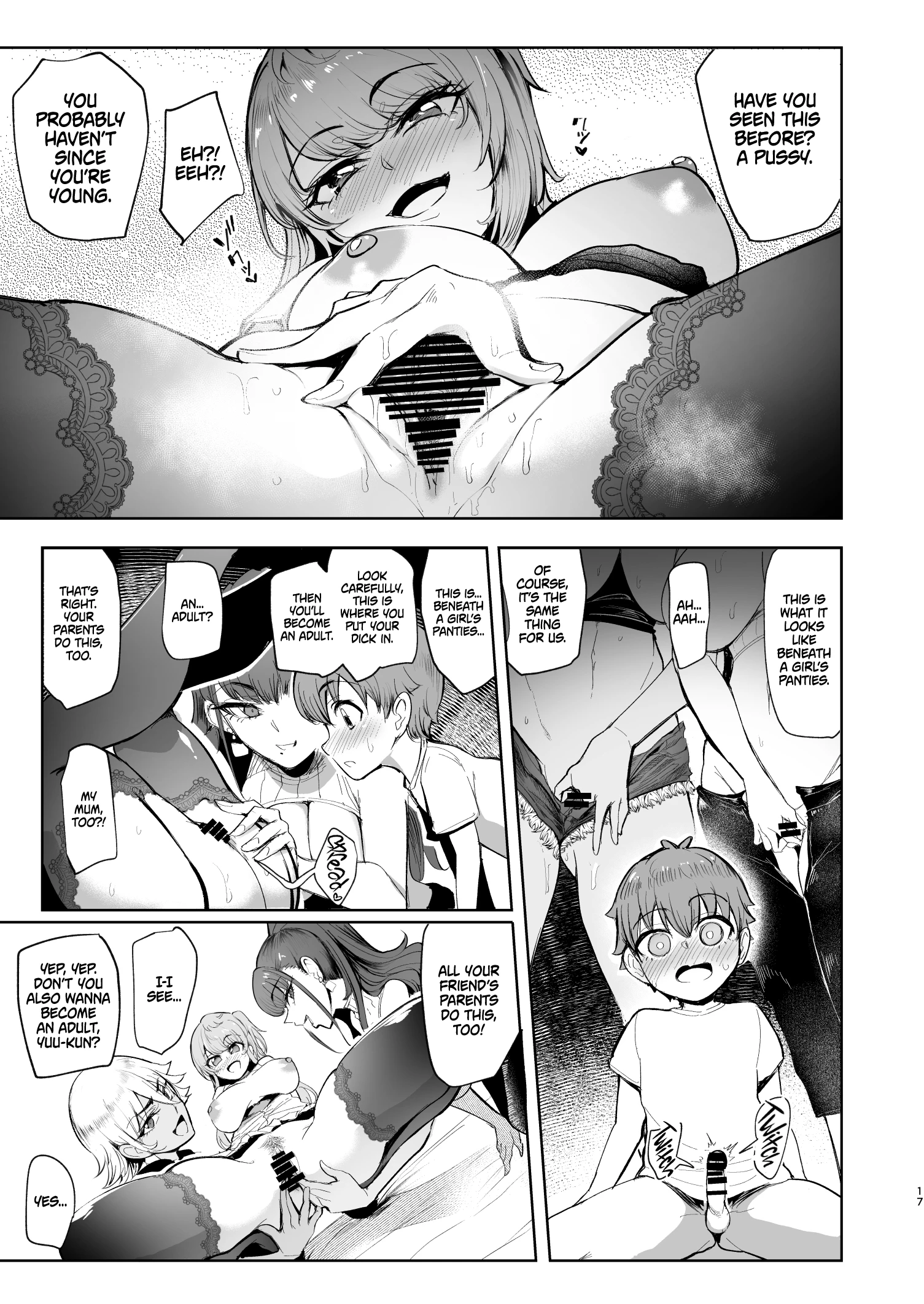 The Place I Stayed Over at Belonged to Perverted Gyaru Onee-chans porn comic picture 16