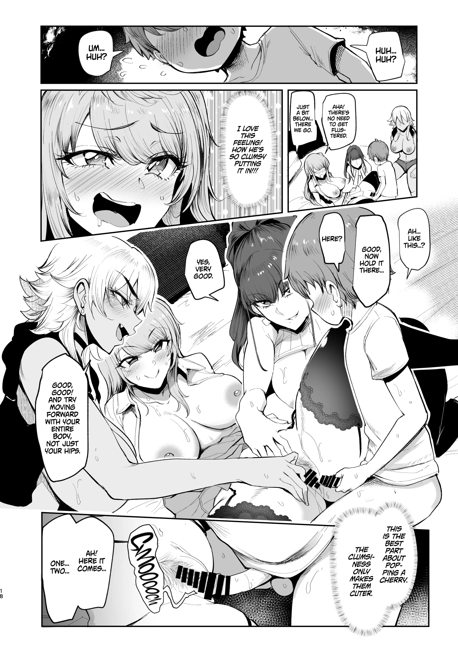 The Place I Stayed Over at Belonged to Perverted Gyaru Onee-chans porn comic picture 17