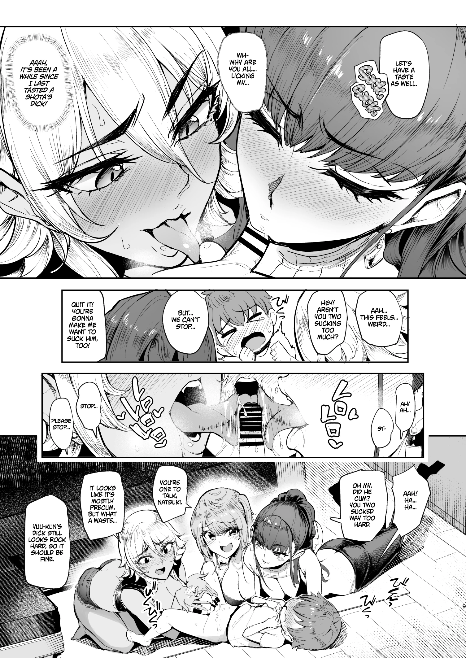 The Place I Stayed Over at Belonged to Perverted Gyaru Onee-chans porn comic picture 8
