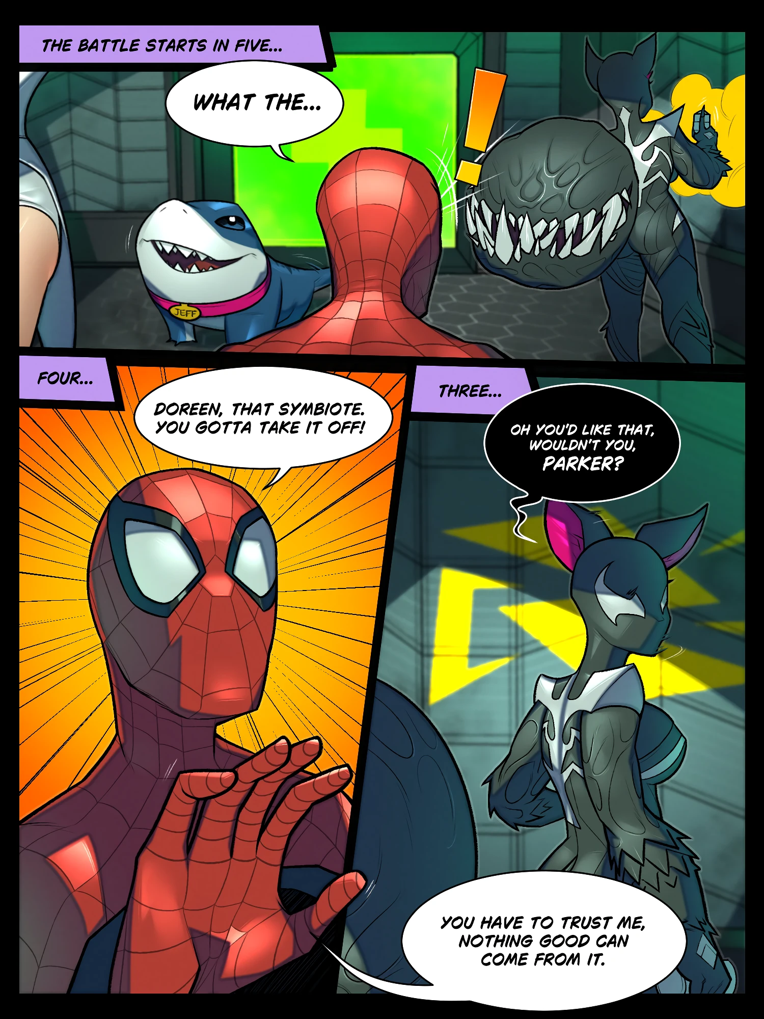 The Unbeatable Squirrel Girl: Horny Venom Symbiote porn comic picture 3