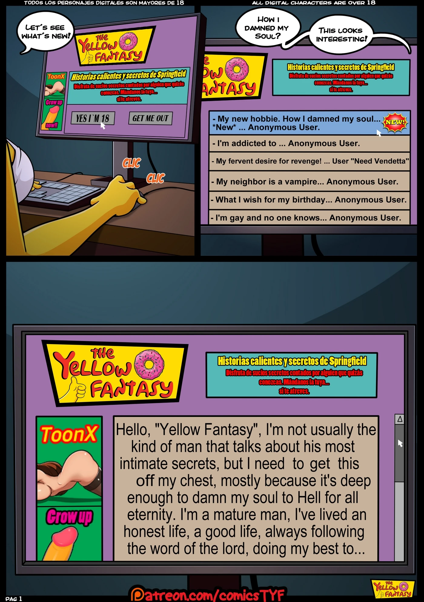 The Yellow Fantasy: The Pastime porn comic picture 2