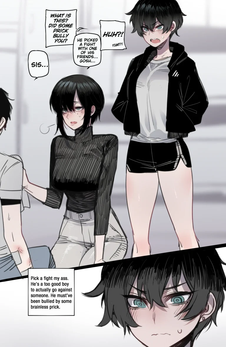 Tomboy Sister Bully Netorare porn comic picture 1