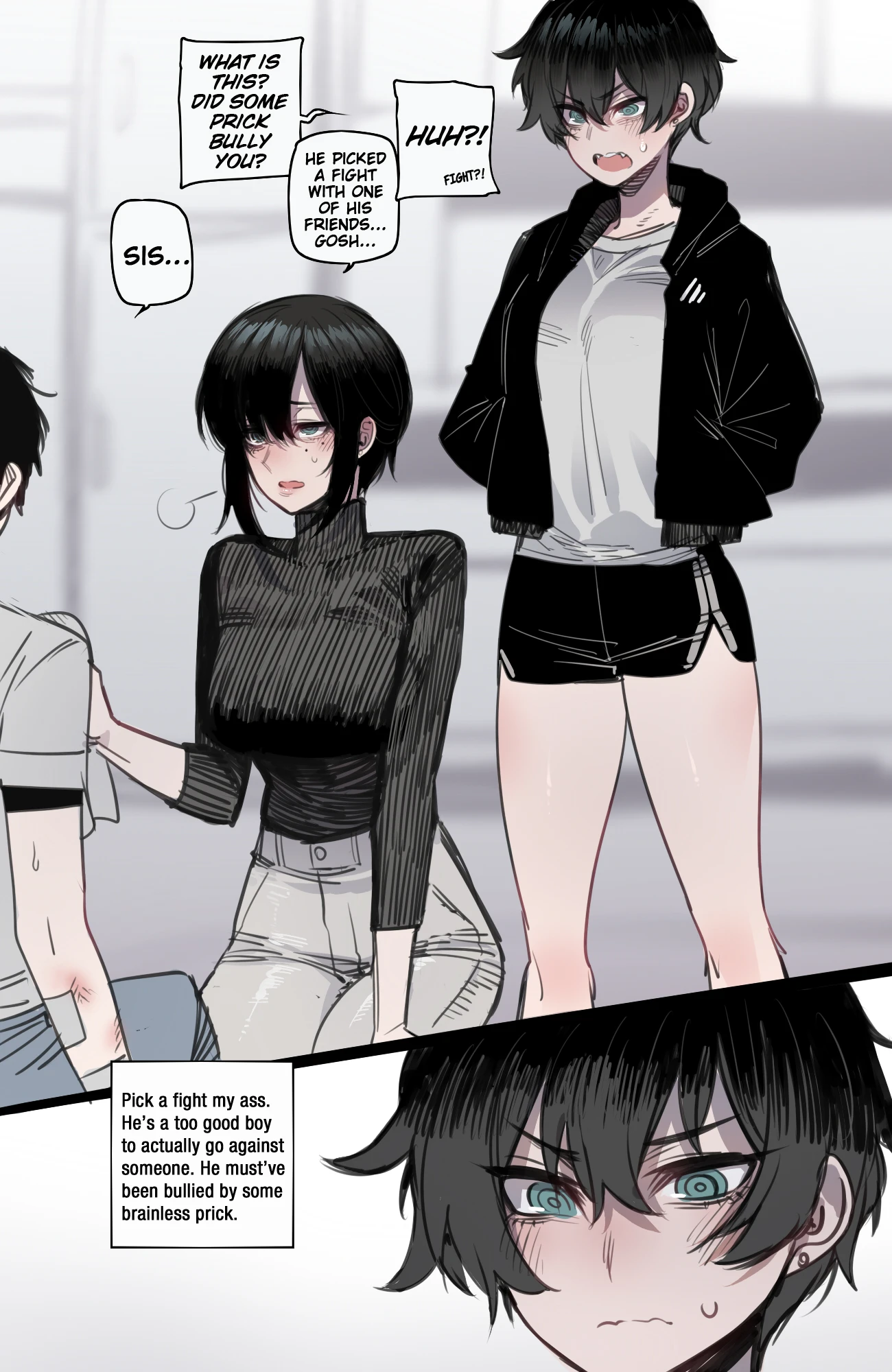 Tomboy Sister Bully Netorare porn comic picture 1