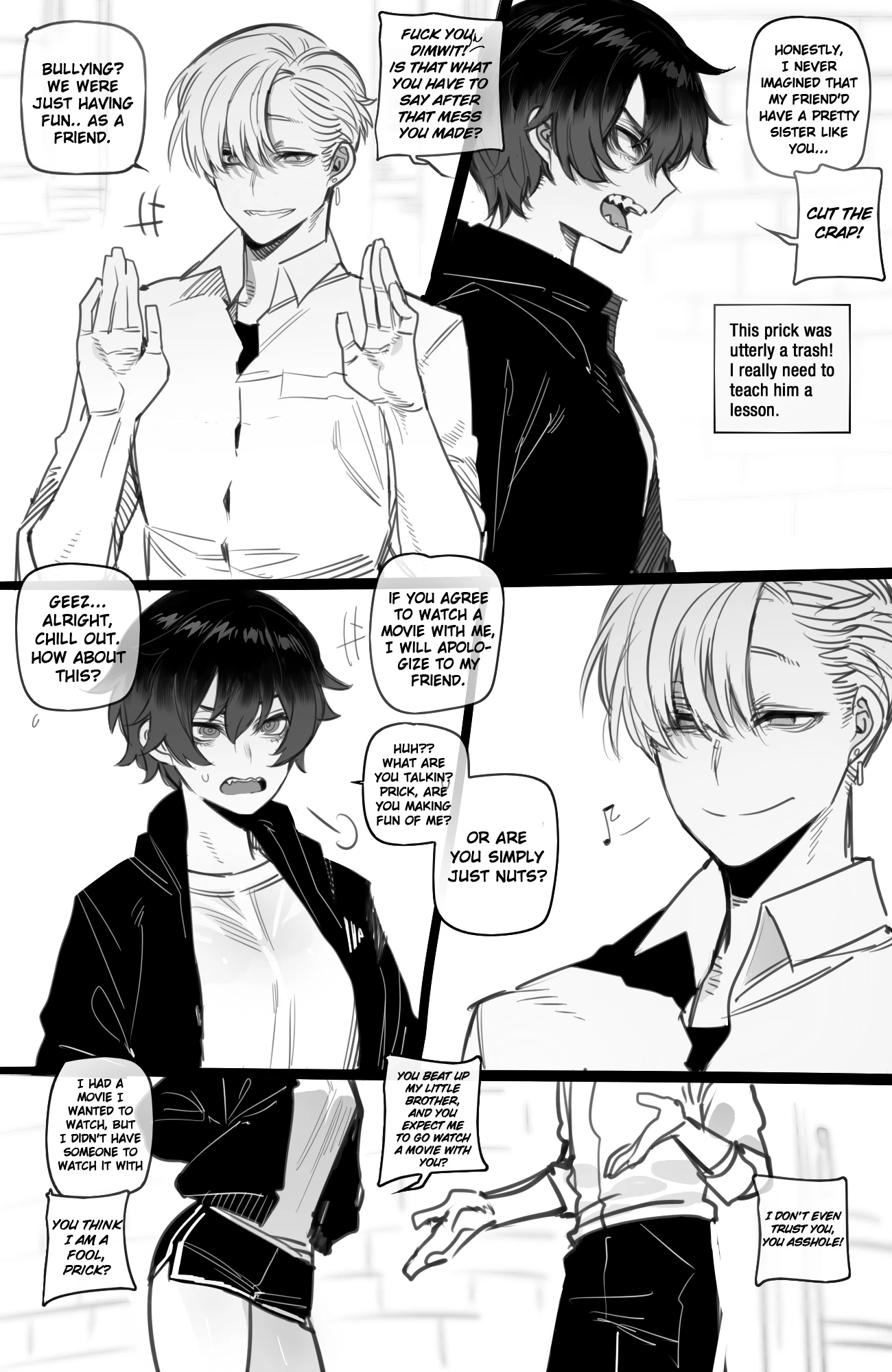 Tomboy Sister Bully Netorare porn comic picture 2