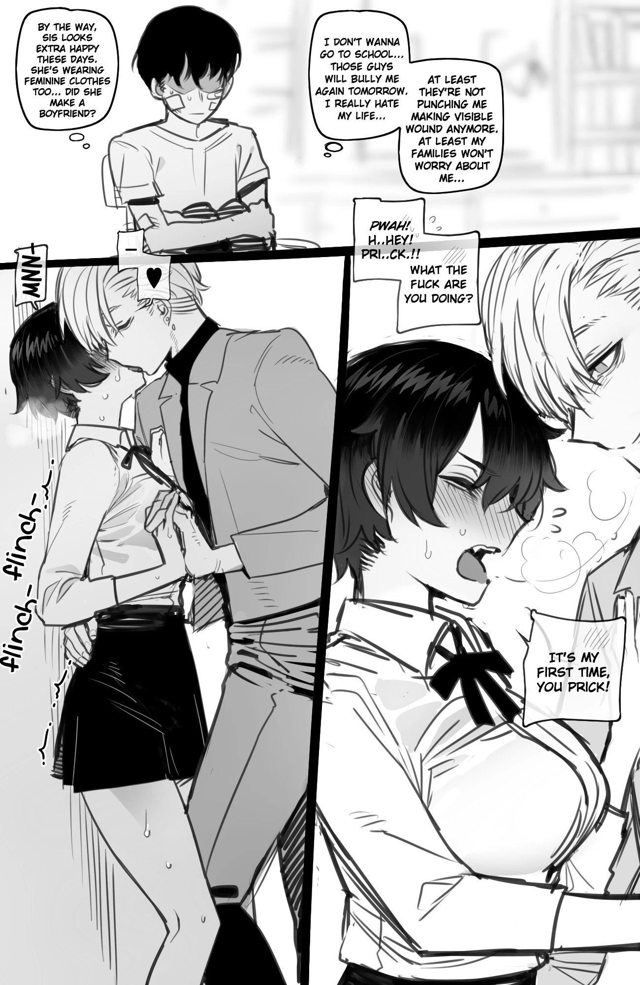 Tomboy Sister Bully Netorare porn comic picture 9