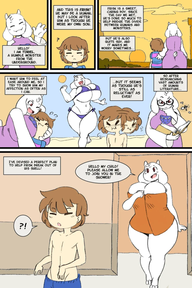 Toriel and Frisk Comic porn comic picture 2