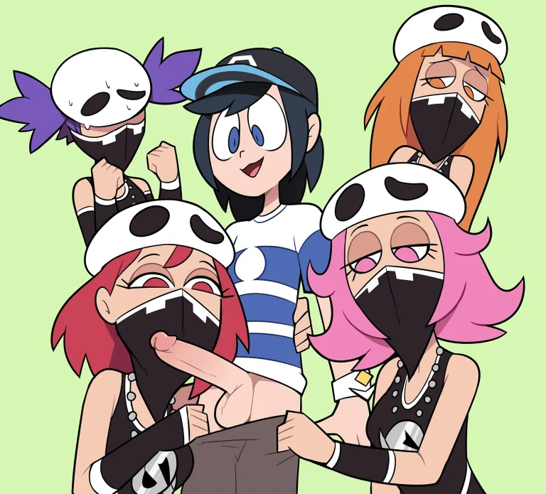Trainer vs Team Skull porn comic picture 1