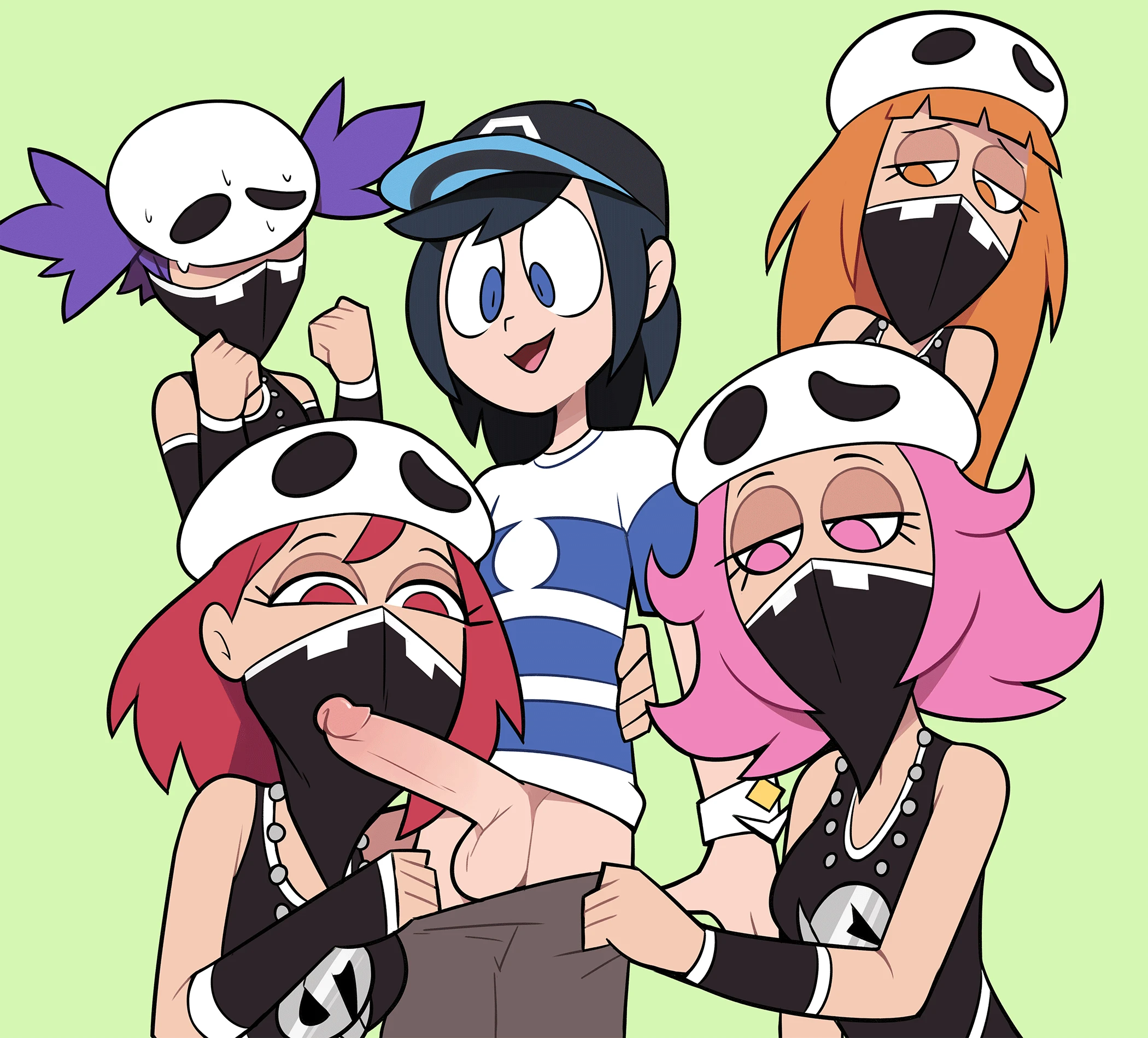 Trainer vs Team Skull porn comic picture 1