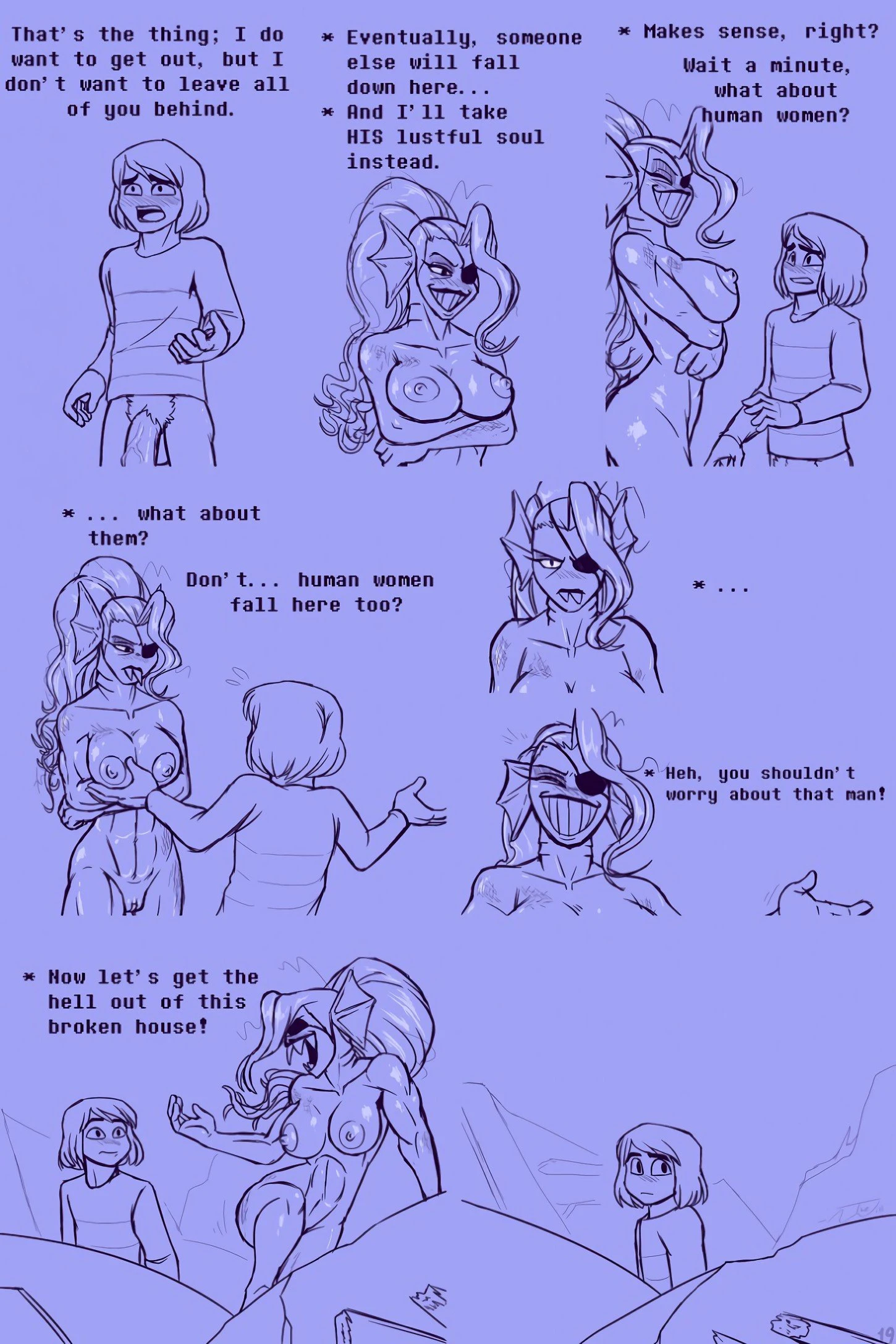 Under(her)tail 4 porn comic picture 18