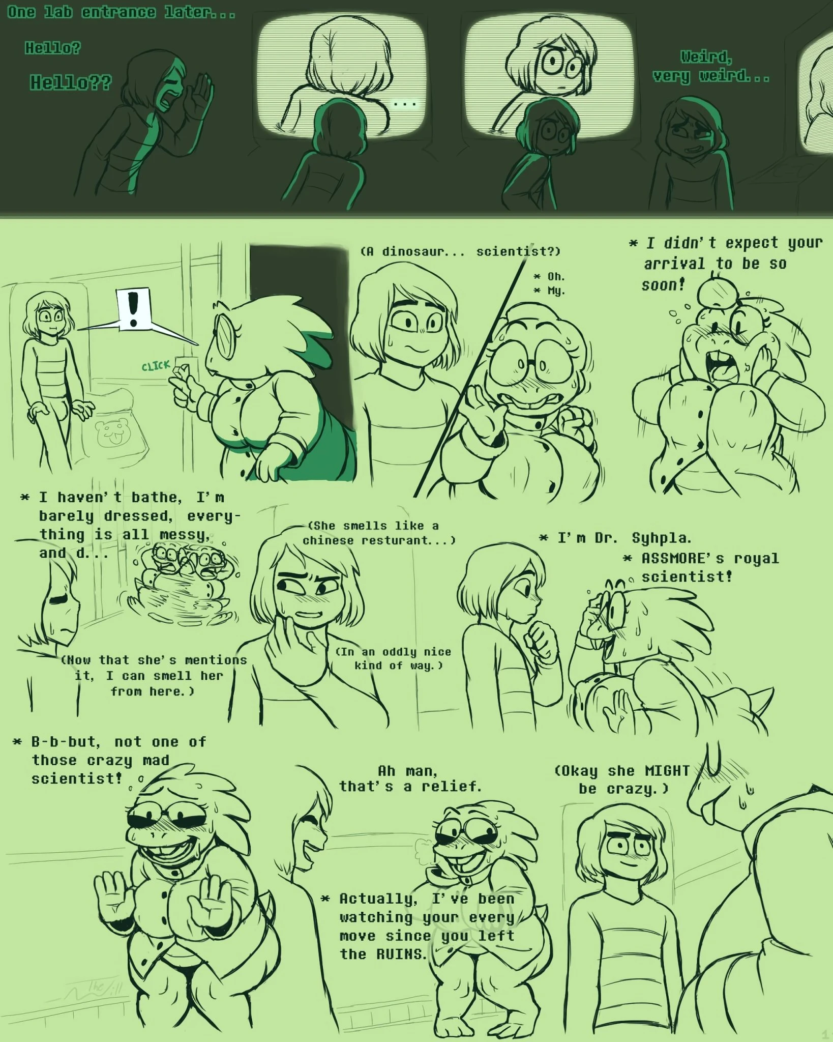 Under(her)tail 4 porn comic picture 2