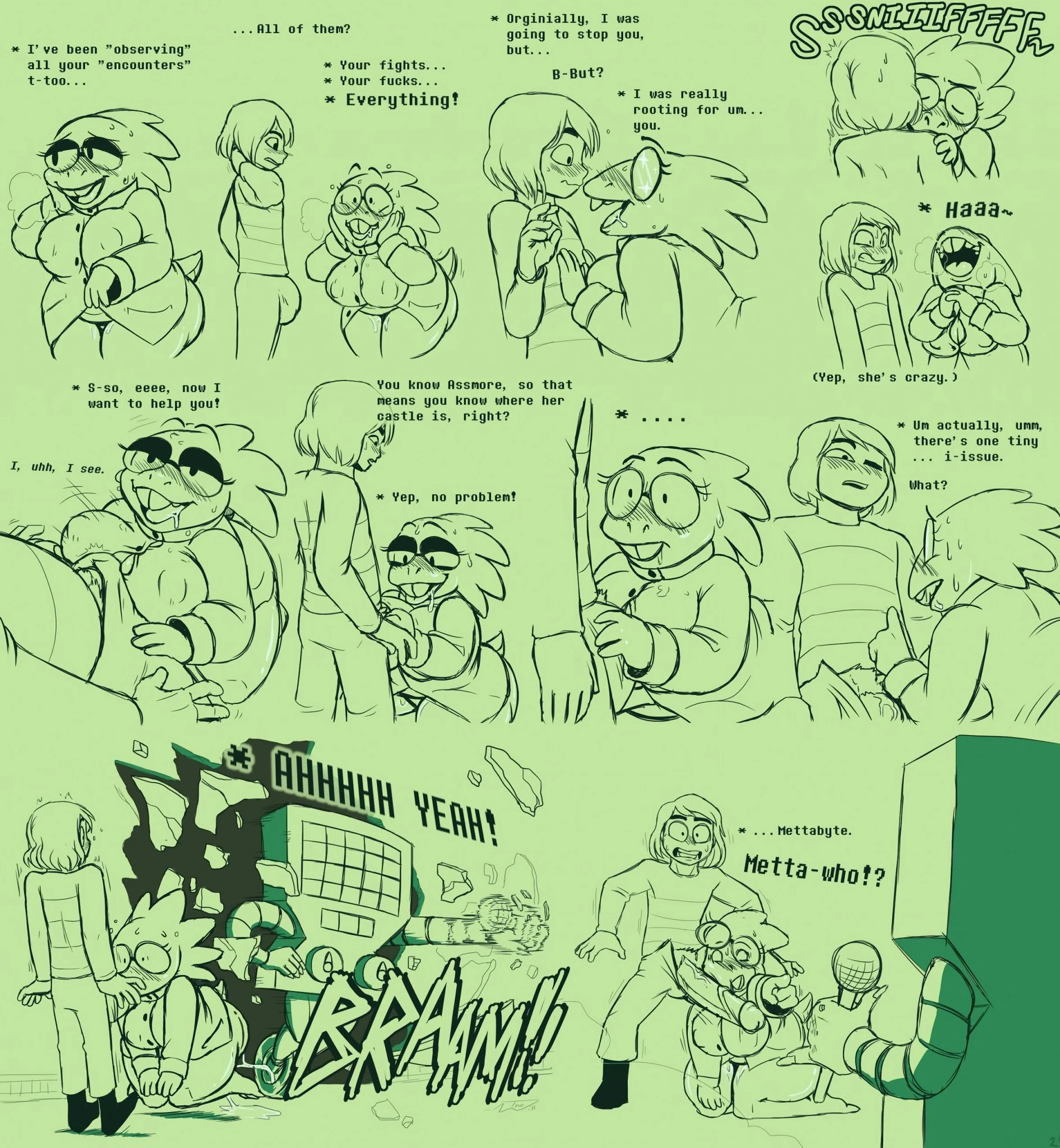 Under(her)tail 4 porn comic picture 3