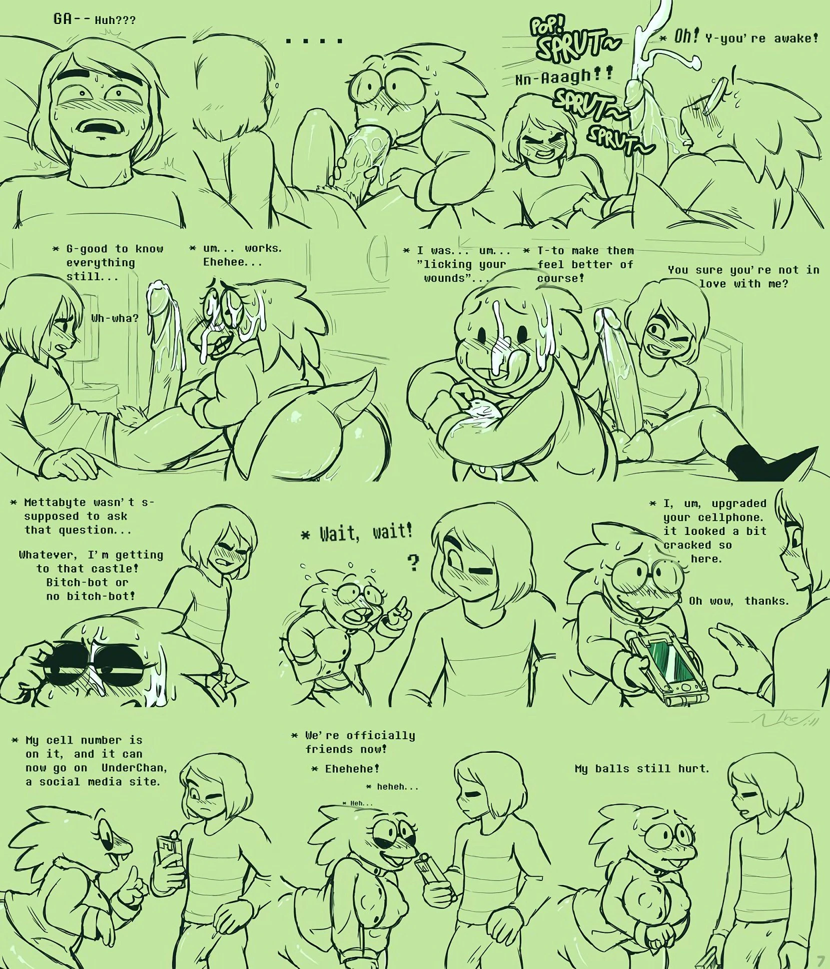 Under(her)tail 4 porn comic picture 7
