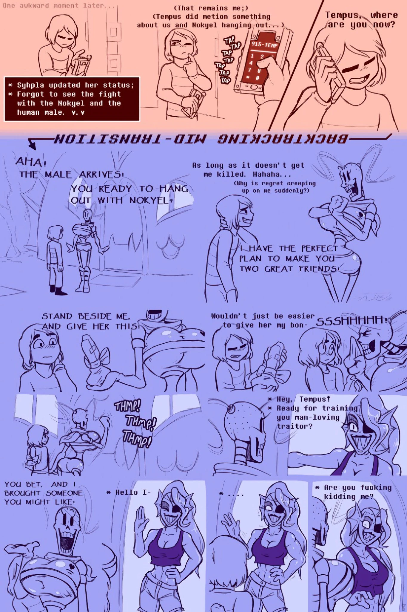 Under(her)tail 4 porn comic picture 8