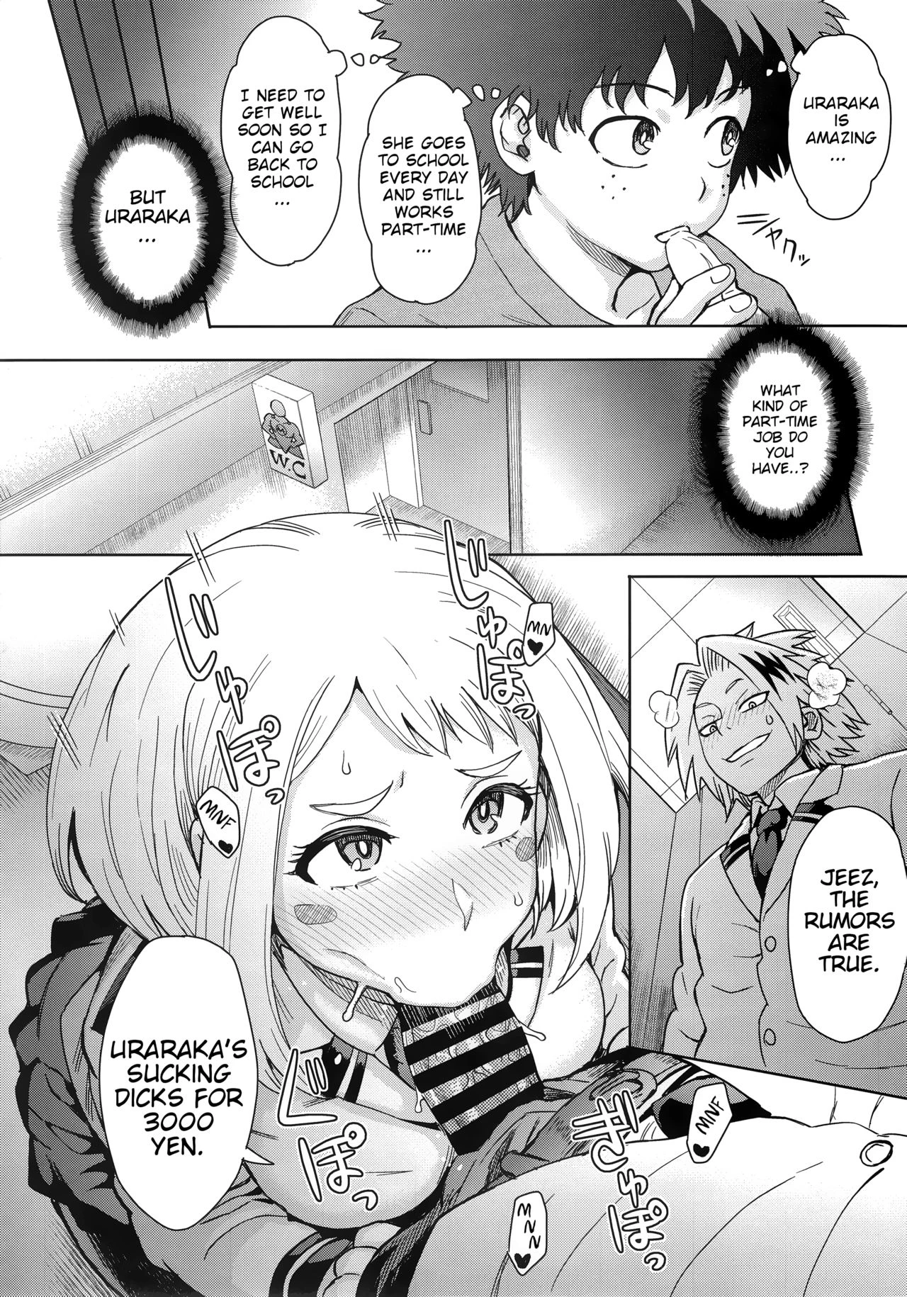 Uraraka Ura Fuuzoku porn comic picture 3