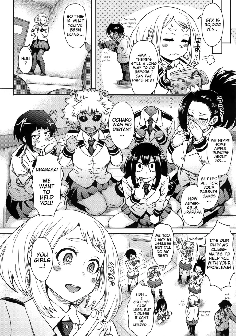 Uraraka Ura Fuuzoku porn comic picture 9