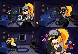 Vanessa & Vanny after shift porn comic picture 1