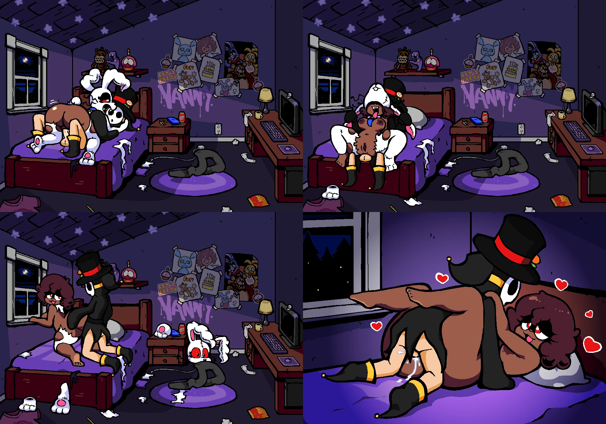 Vanessa & Vanny after shift porn comic picture 4