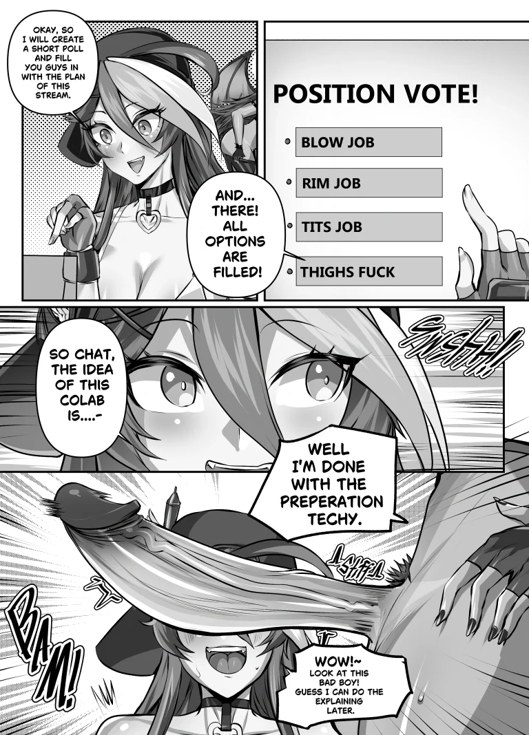 Vtubers Collab (Techycutie x Zentreya) porn comic picture 2