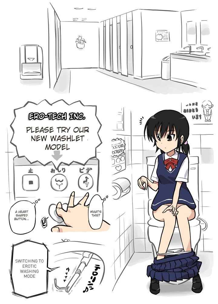 Washlet ni Okasareta porn comic picture 3