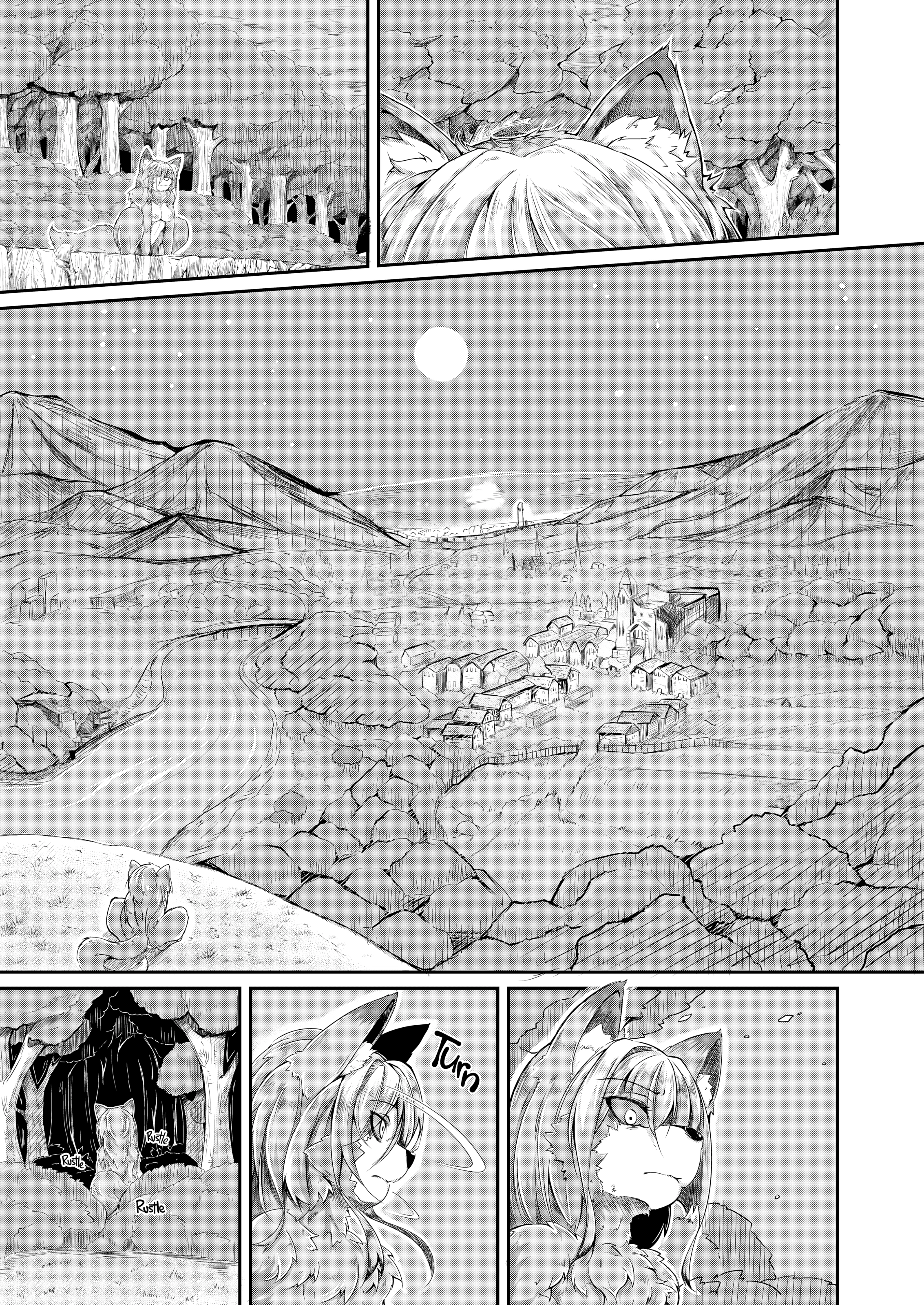 Wolf Girl and Young Man porn comic picture 1