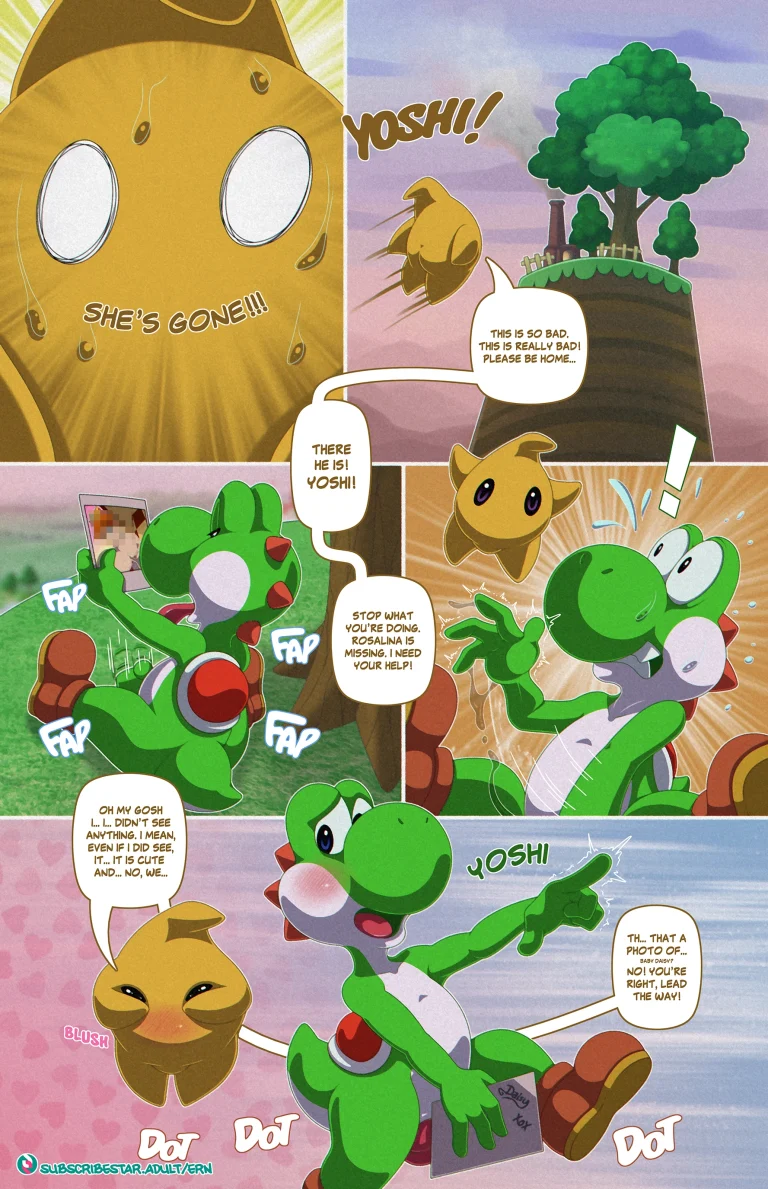 Yoshi's Rescue porn comic picture 2