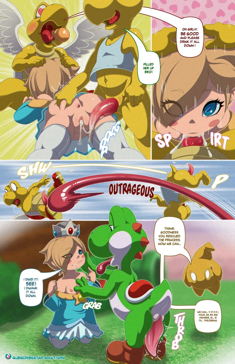 Yoshi's Rescue porn comic picture 5
