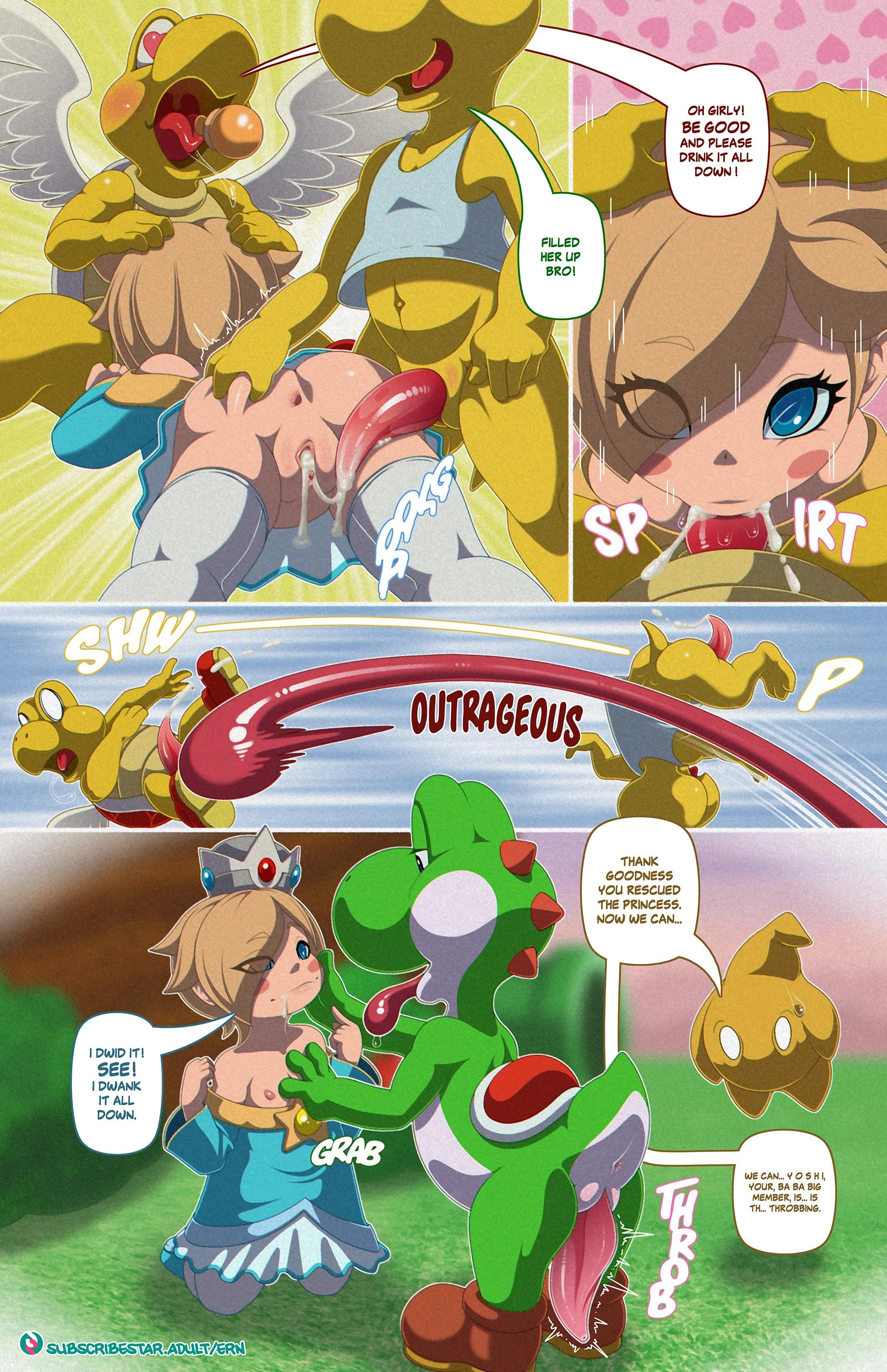 Yoshi's Rescue porn comic picture 5