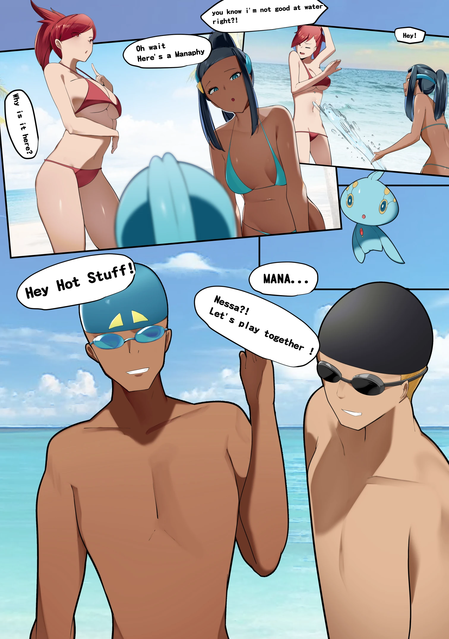 Yuuyuu Beachside Swap! 2 porn comic picture 2