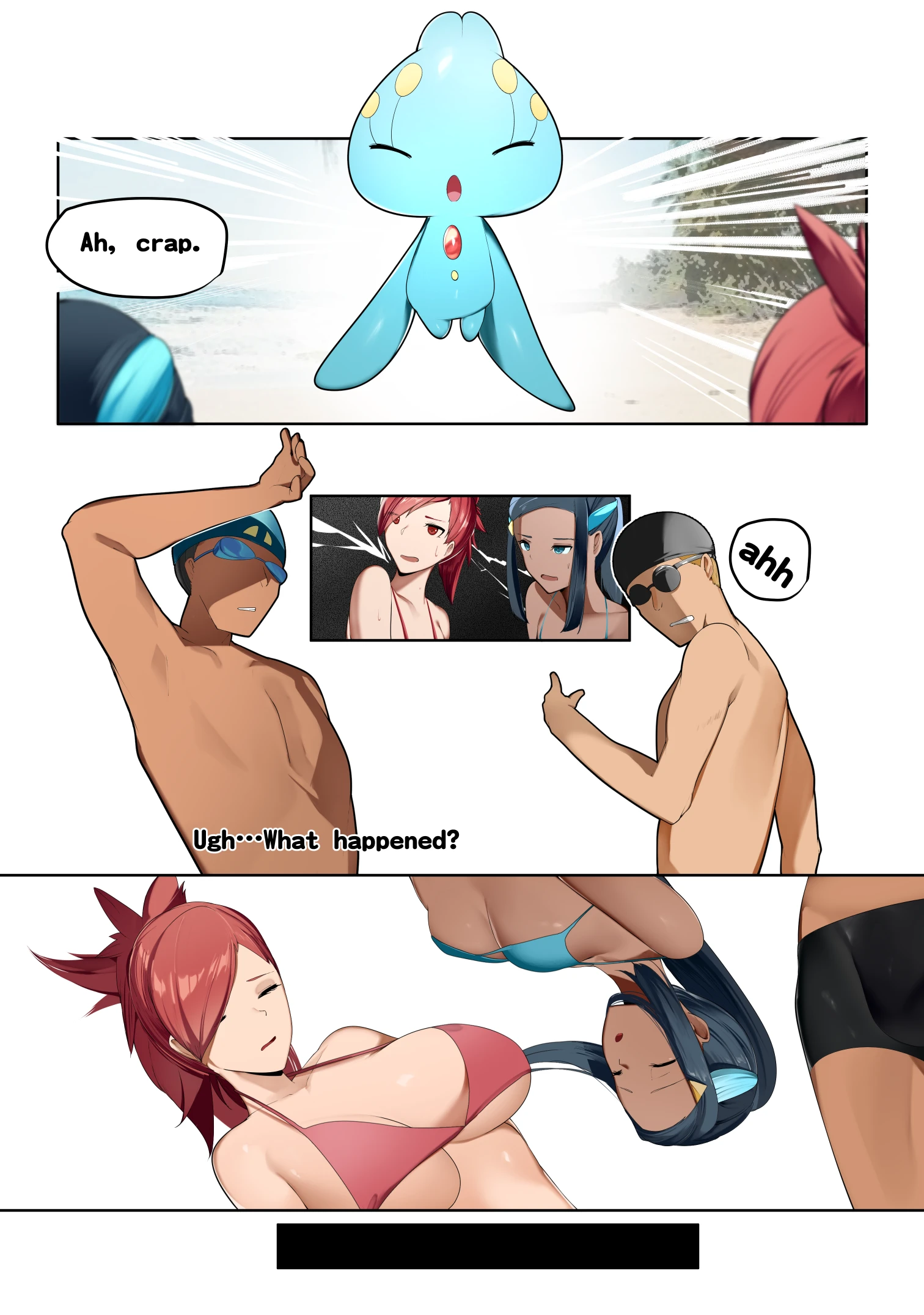 Yuuyuu Beachside Swap! 2 porn comic picture 3
