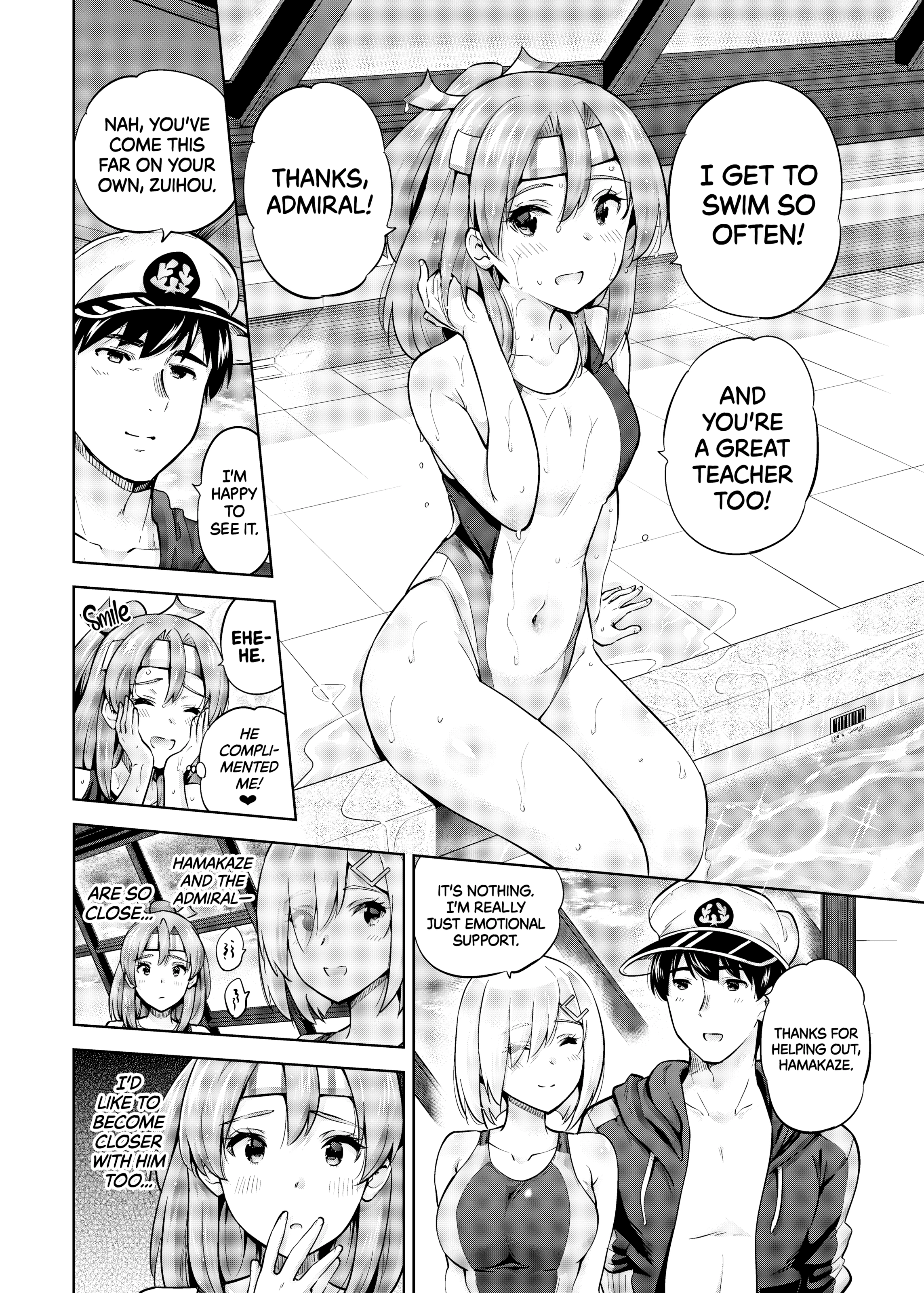 Zuihou and Hamakaze in Racing Swimsuits porn comic picture 3