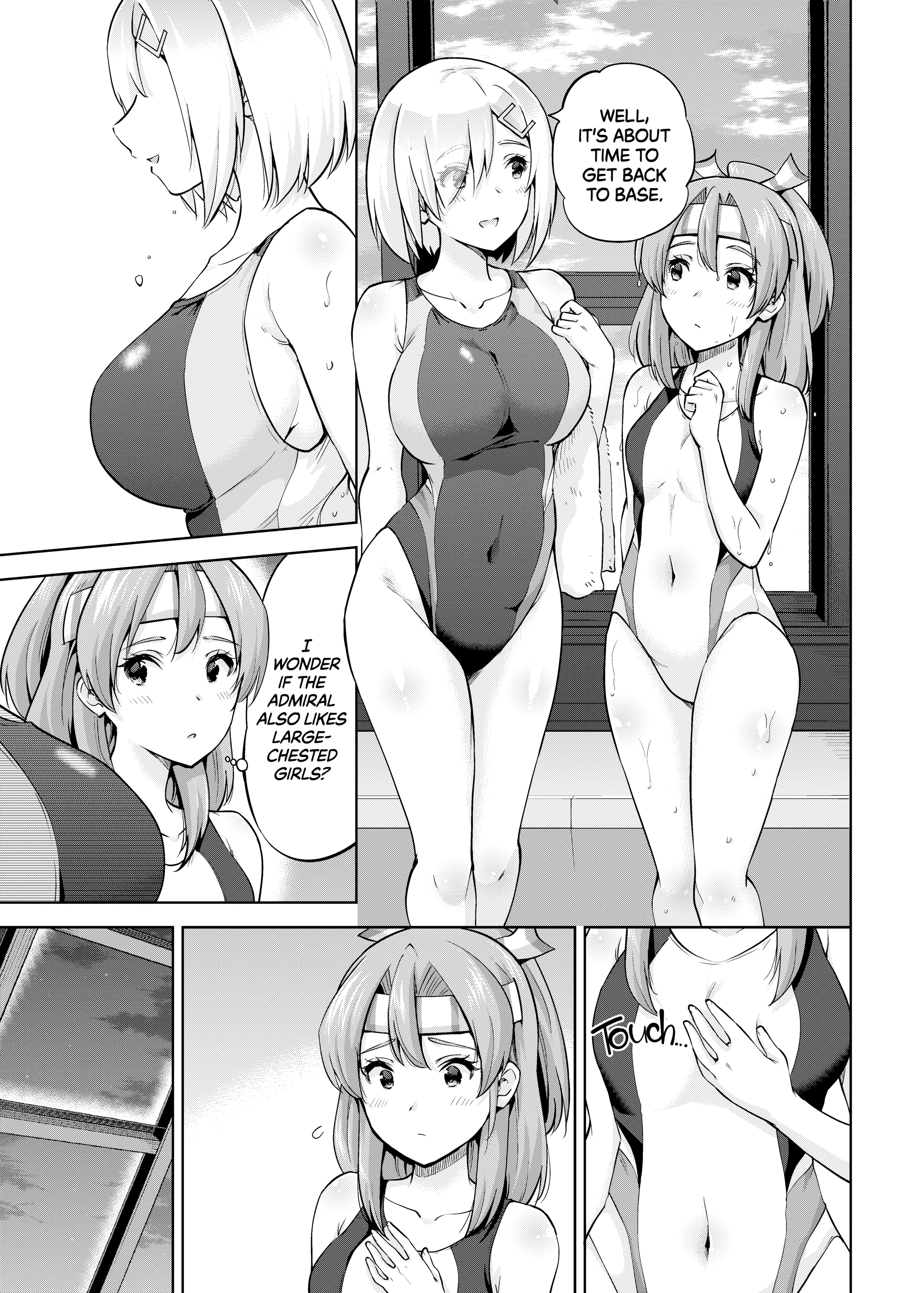 Zuihou and Hamakaze in Racing Swimsuits porn comic picture 4