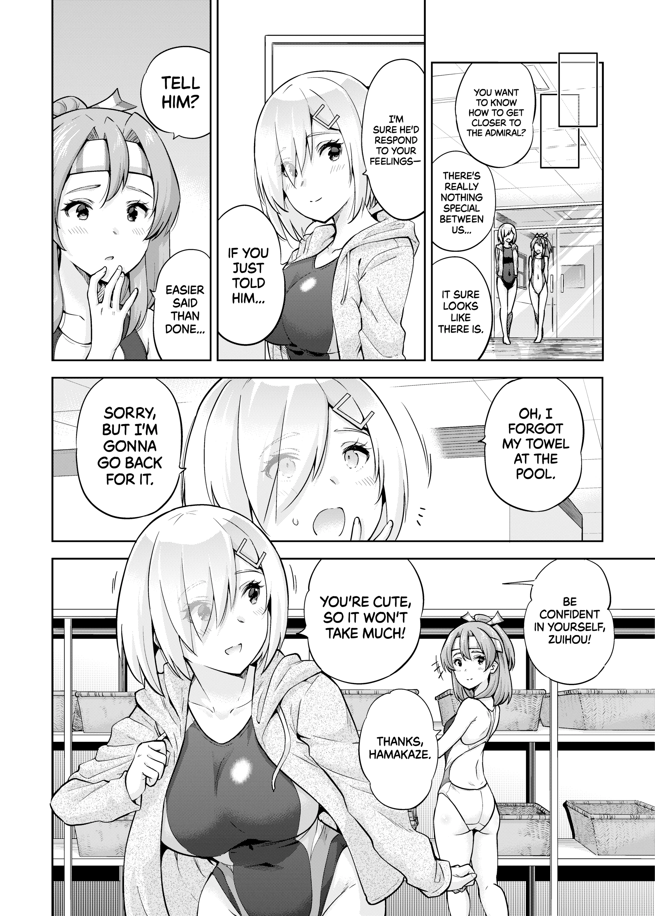 Zuihou and Hamakaze in Racing Swimsuits porn comic picture 5