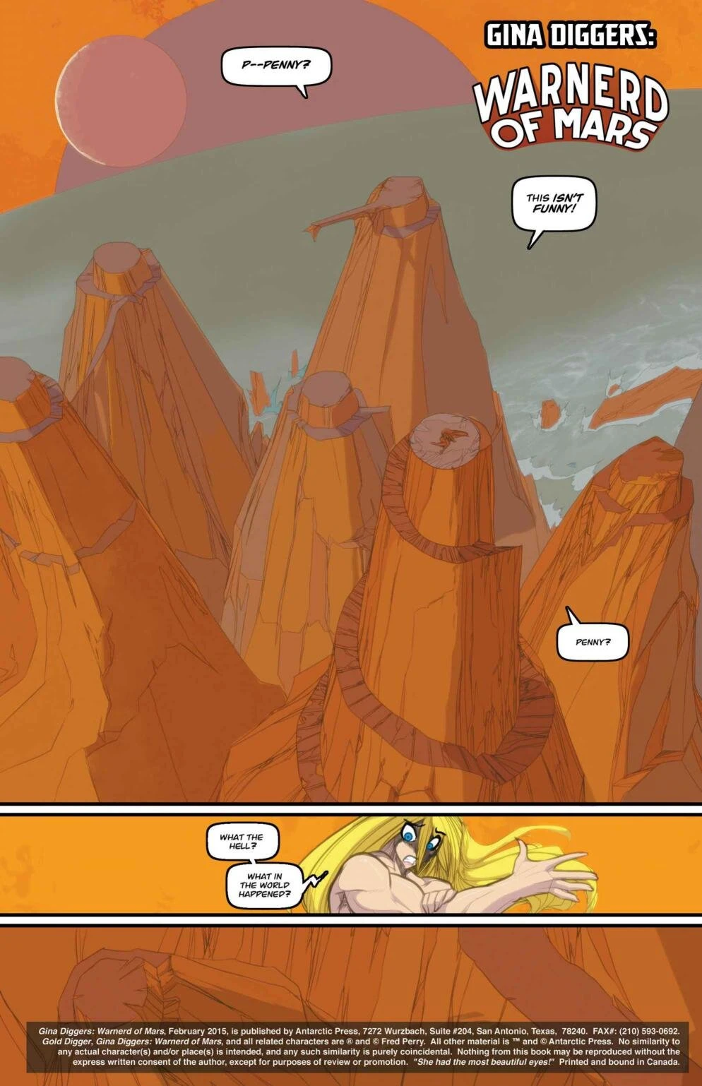 Gina Diggers Warnnerd of Mars porn comic picture 2