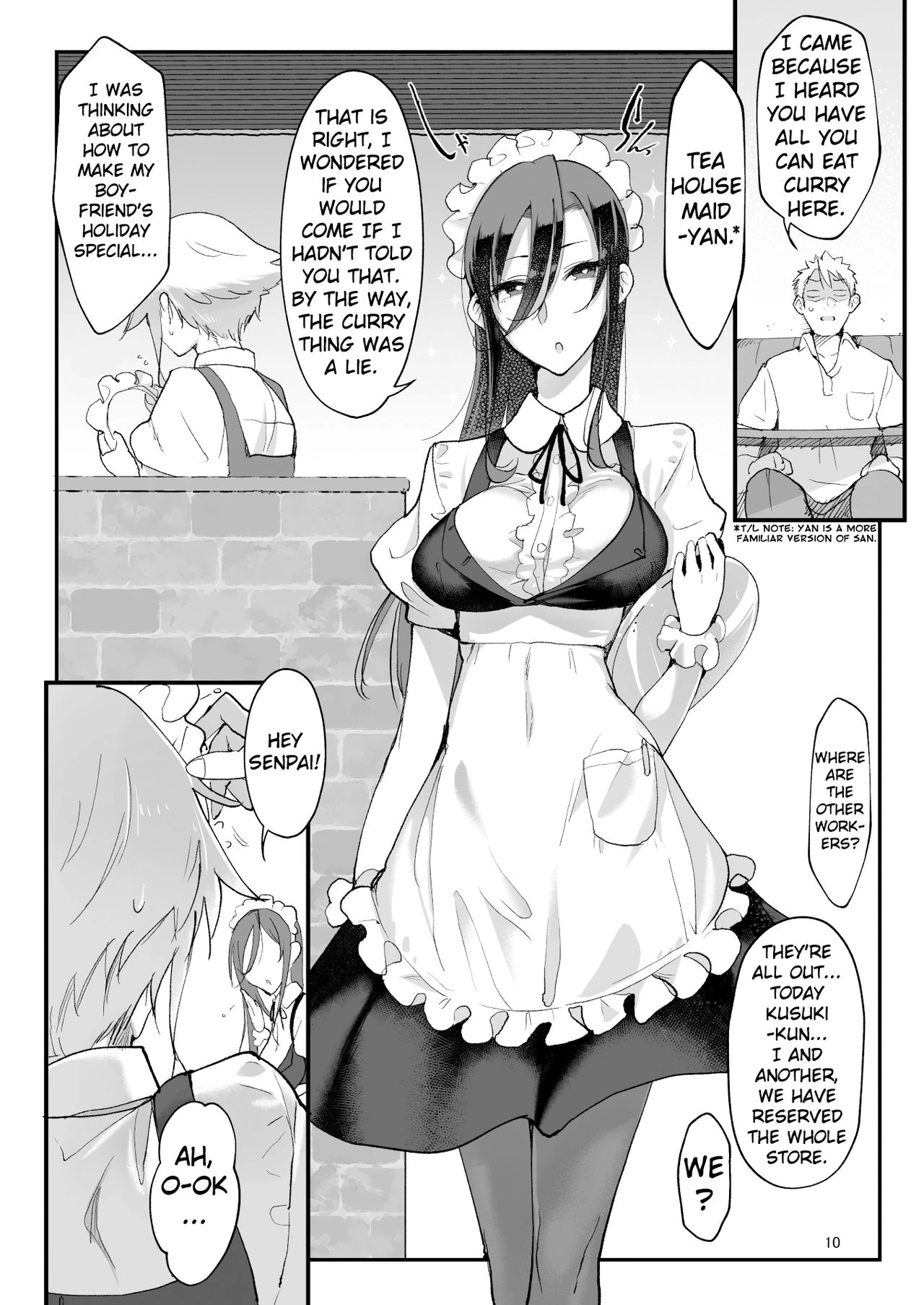 Mesu Dachi Four Itome no Deka Onna Senpai porn comic picture 10