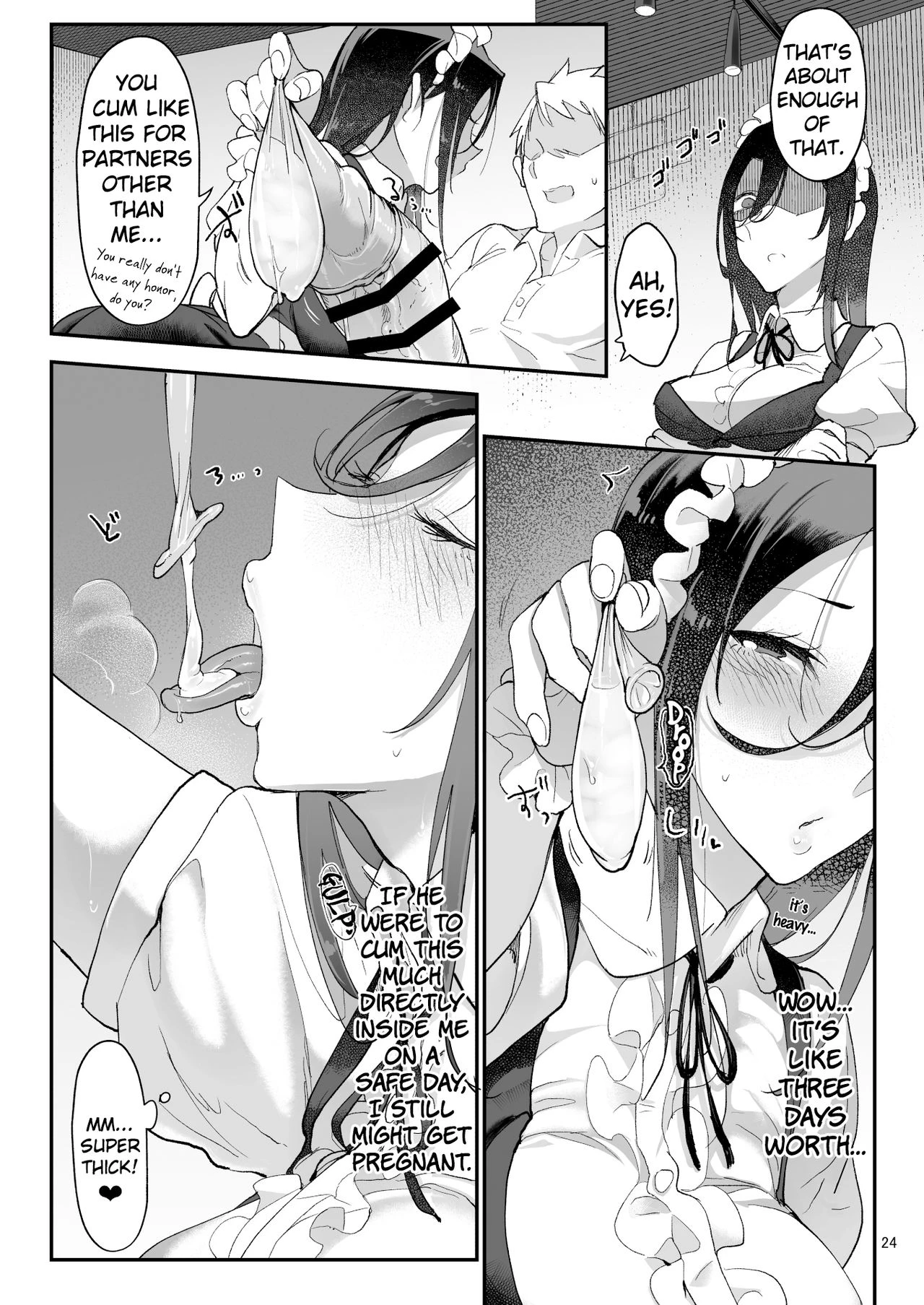 Mesu Dachi Four Itome no Deka Onna Senpai porn comic picture 24