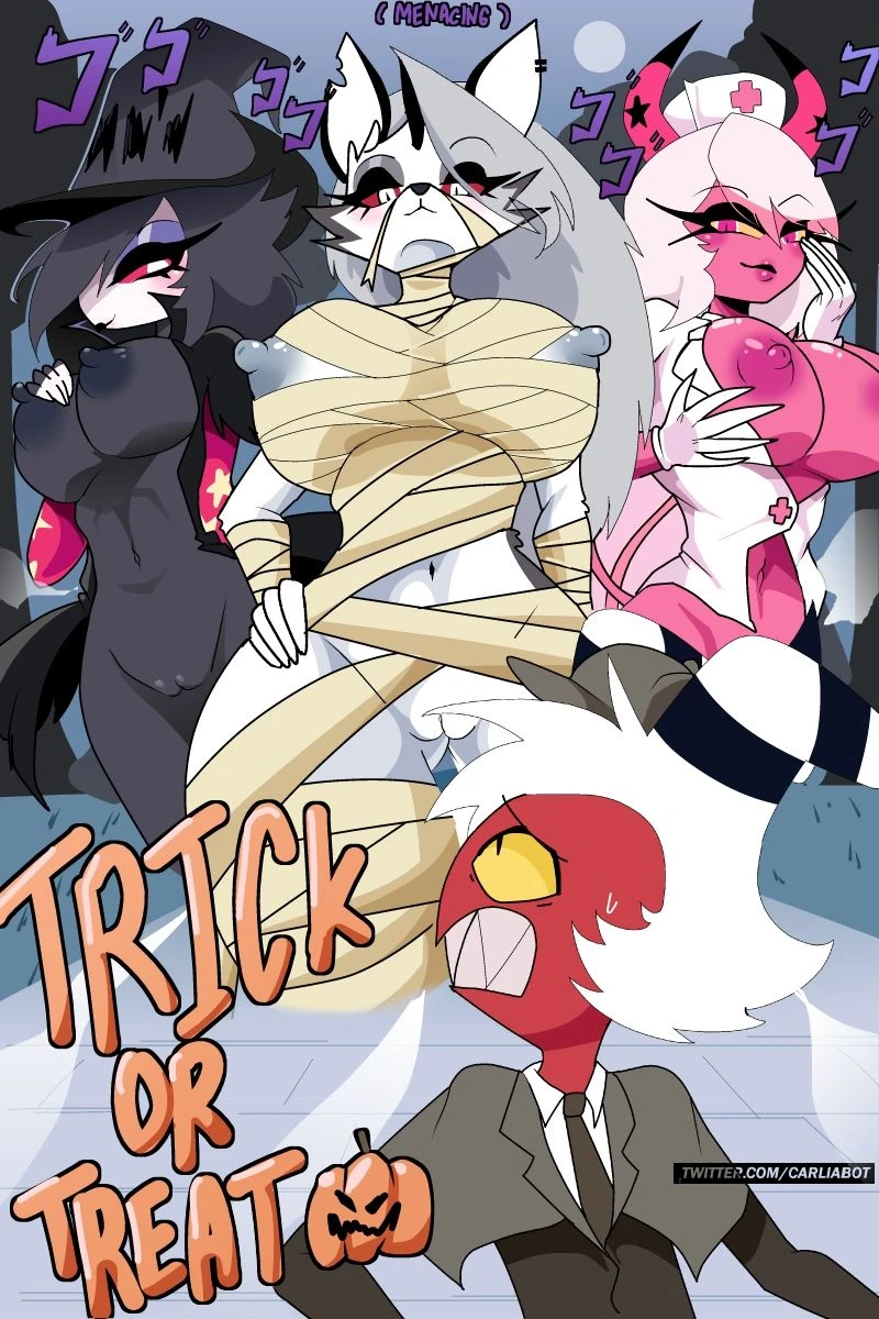 Moxxie's Trick or Treat adventure porn comic picture 1