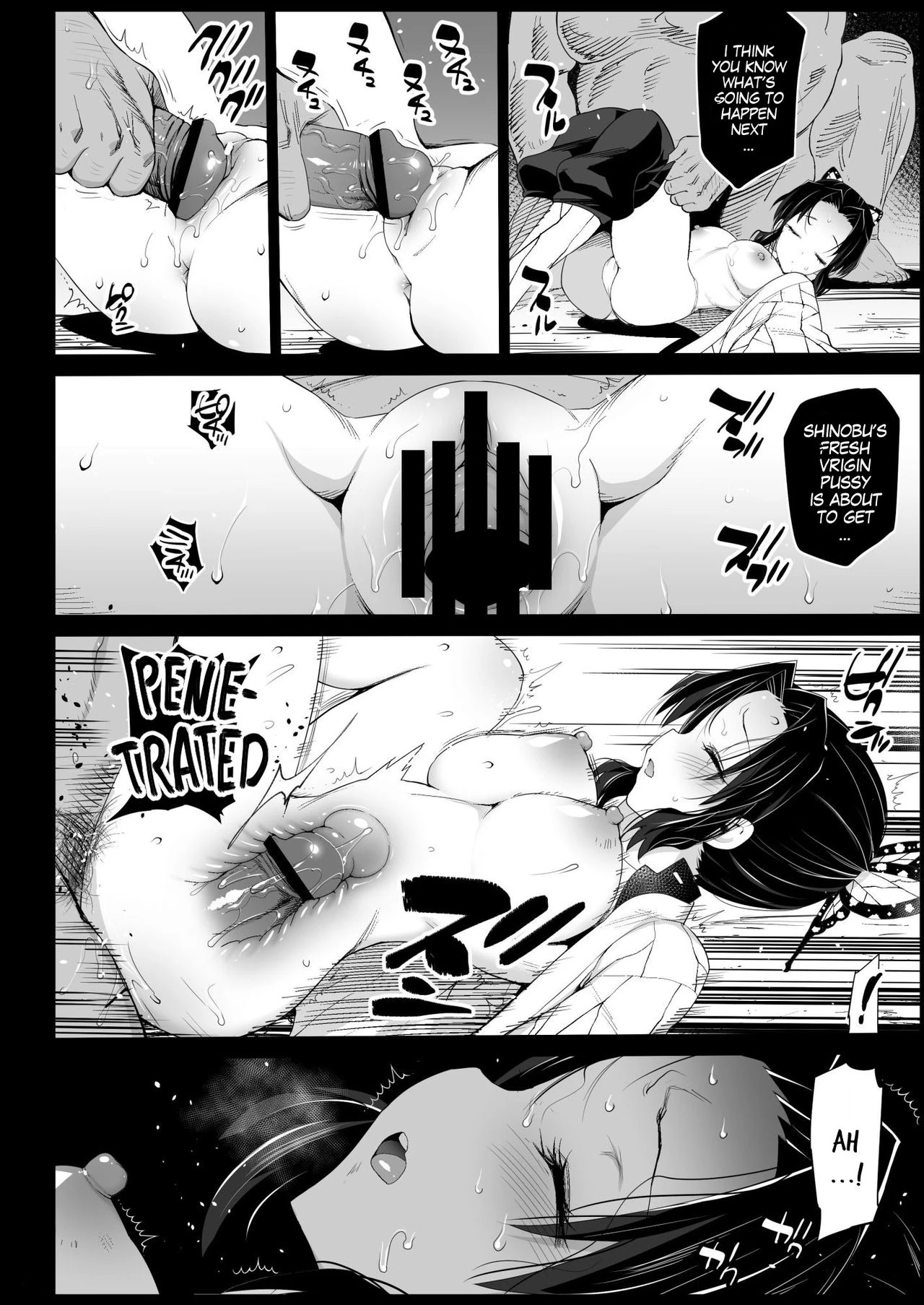 ~Neteiru Aida ni Ossan Oni ni Okasareru~ - RAPE OF DEMON SLAYER 2 porn comic picture 11