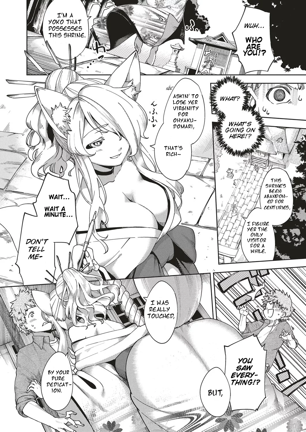 Oshikake Youko-sama | Assertive Fox Spirit porn comic picture 2