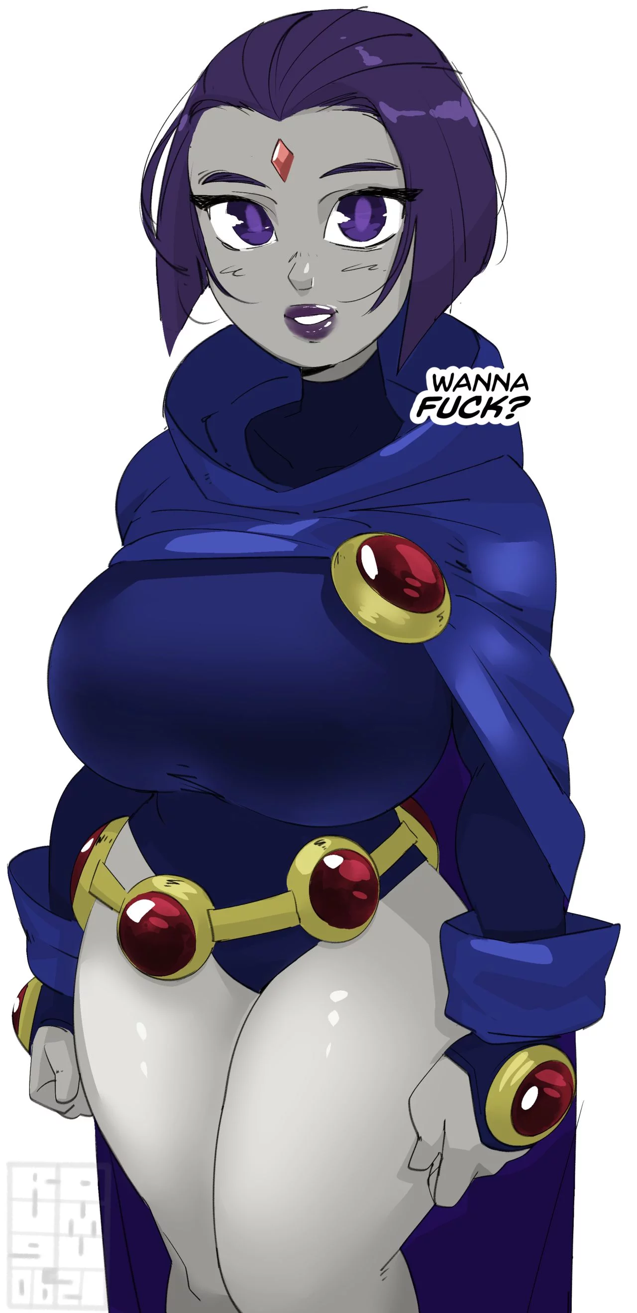 Raven's Thickness porn comic picture 1