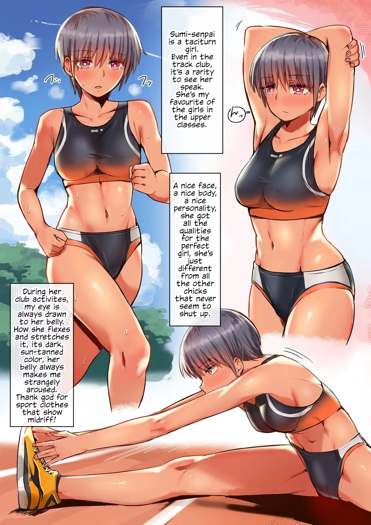 Sumi-Senpai's Expression Doesn't Change Even As She's Getting Pounded porn comic picture 4